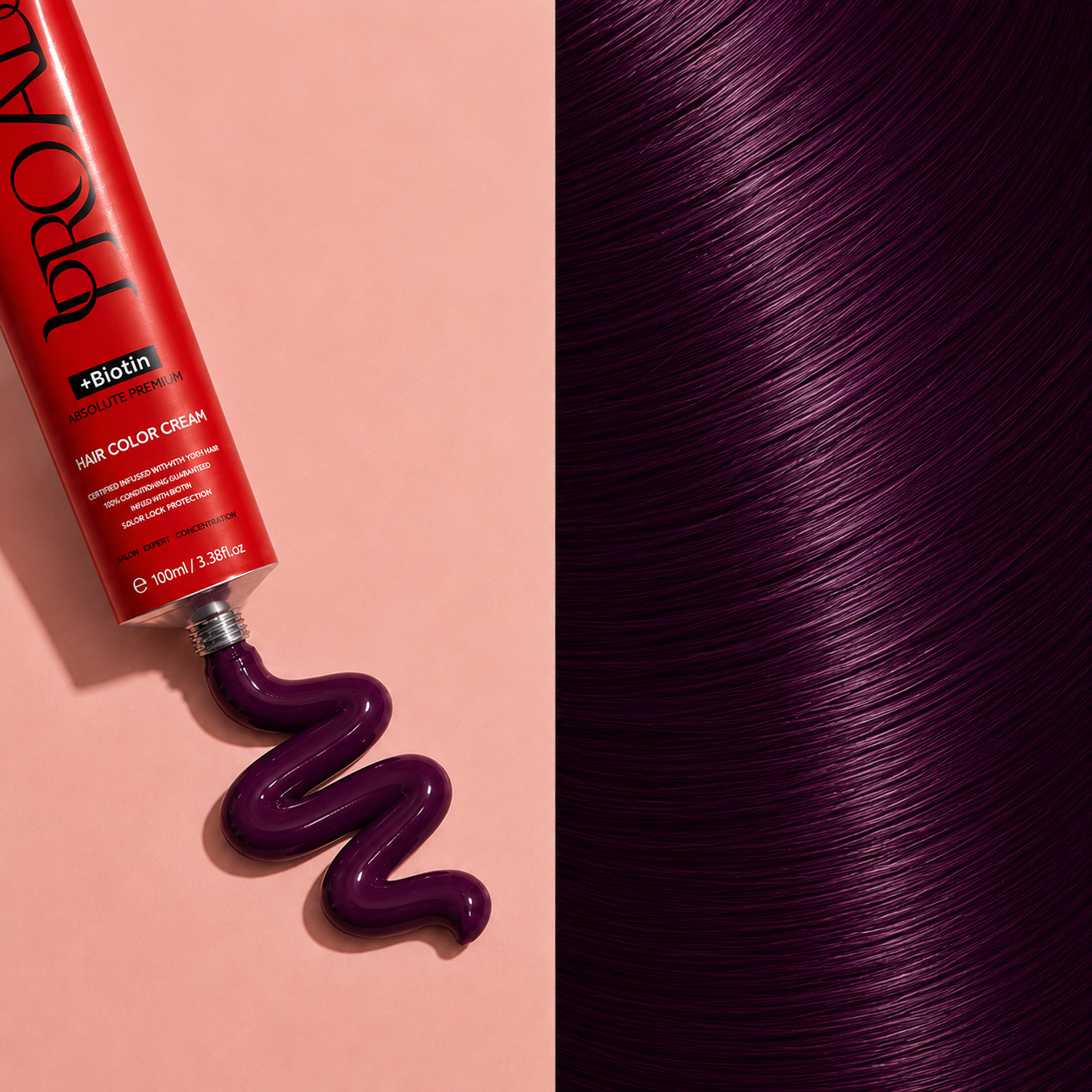 Proads Hair Color Cream 6.9 Dark Blonde Violet - 100ml