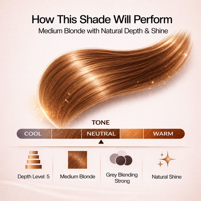 PROADS Biotin Hair Color 7.0 Medium Blonde