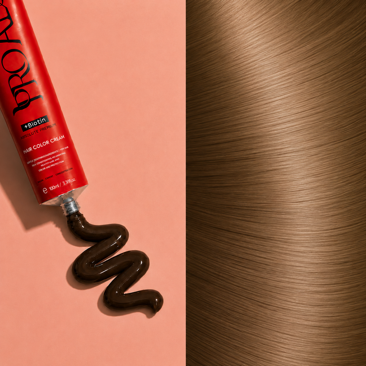 PROADS Biotin Hair Color 7.00 Intense Medium Blonde - 100ml