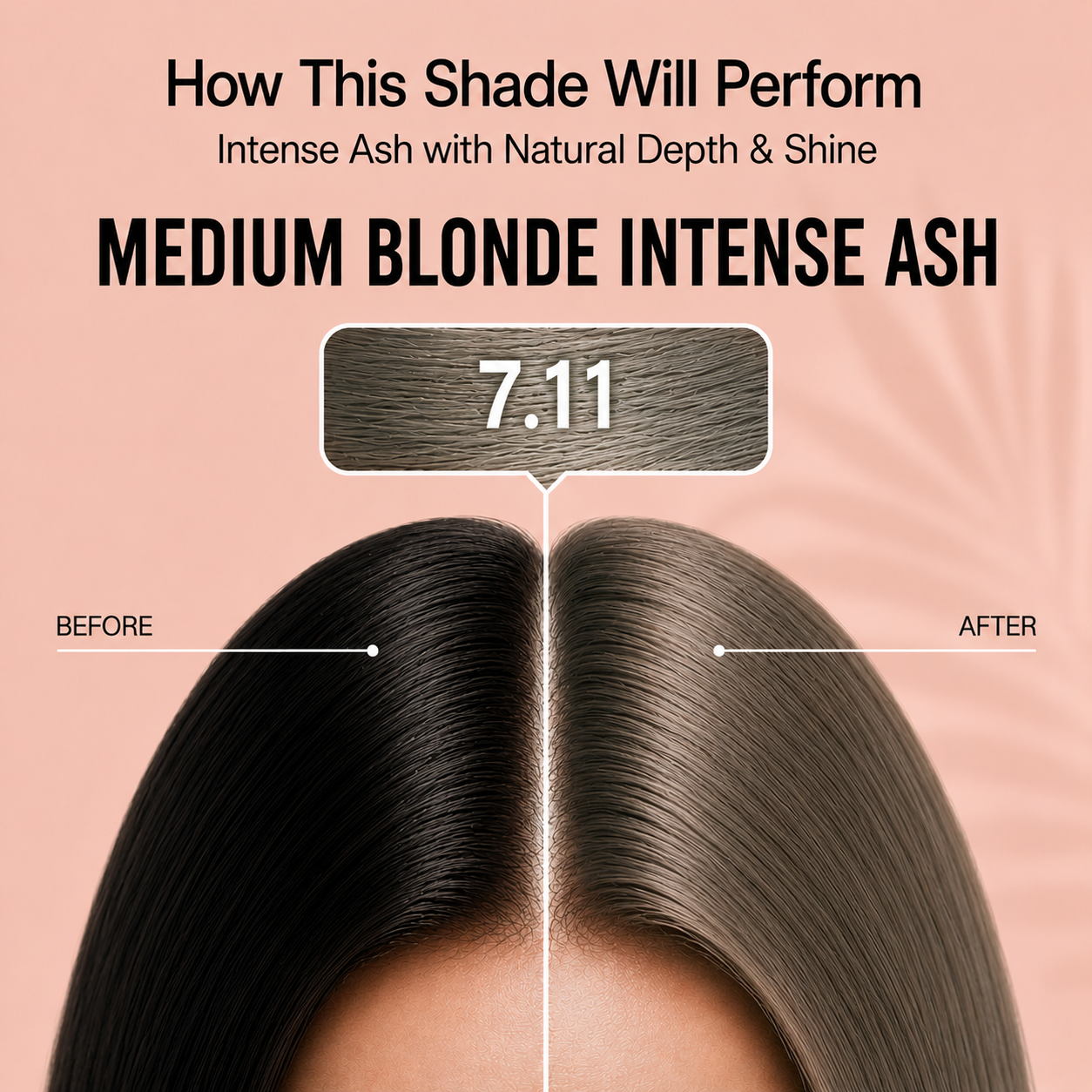 PROADS Biotin Hair Color 7.11 Intense Ash Blonde