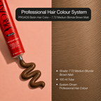 PROADS Biotin Hair Color 7.72 Medium Blonde Brown Matt
