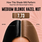 PROADS Biotin Hair Color 7.73 Medium Blonde Hazelnut - 100ml