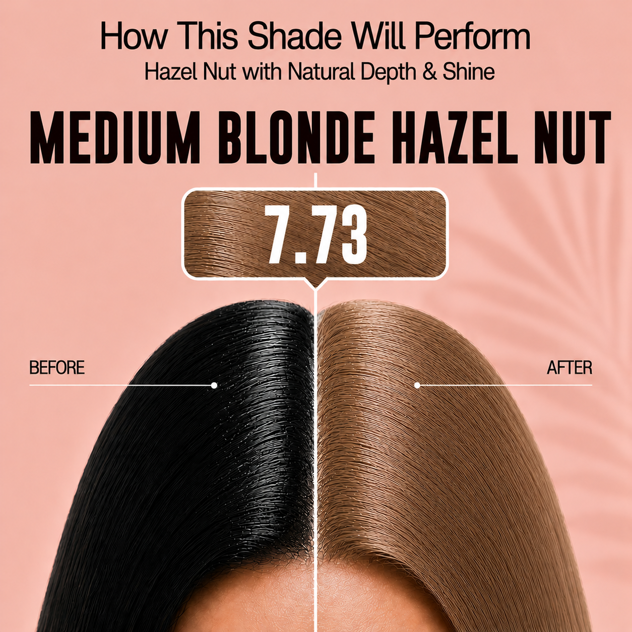 PROADS Biotin Hair Color 7.73 Medium Blonde Hazelnut