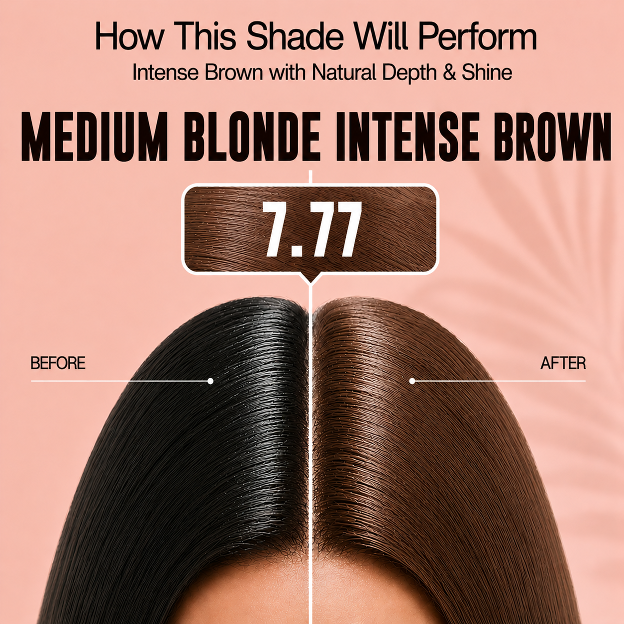 PROADS Biotin Hair Color 7.77 Medium Blonde Intense Brown