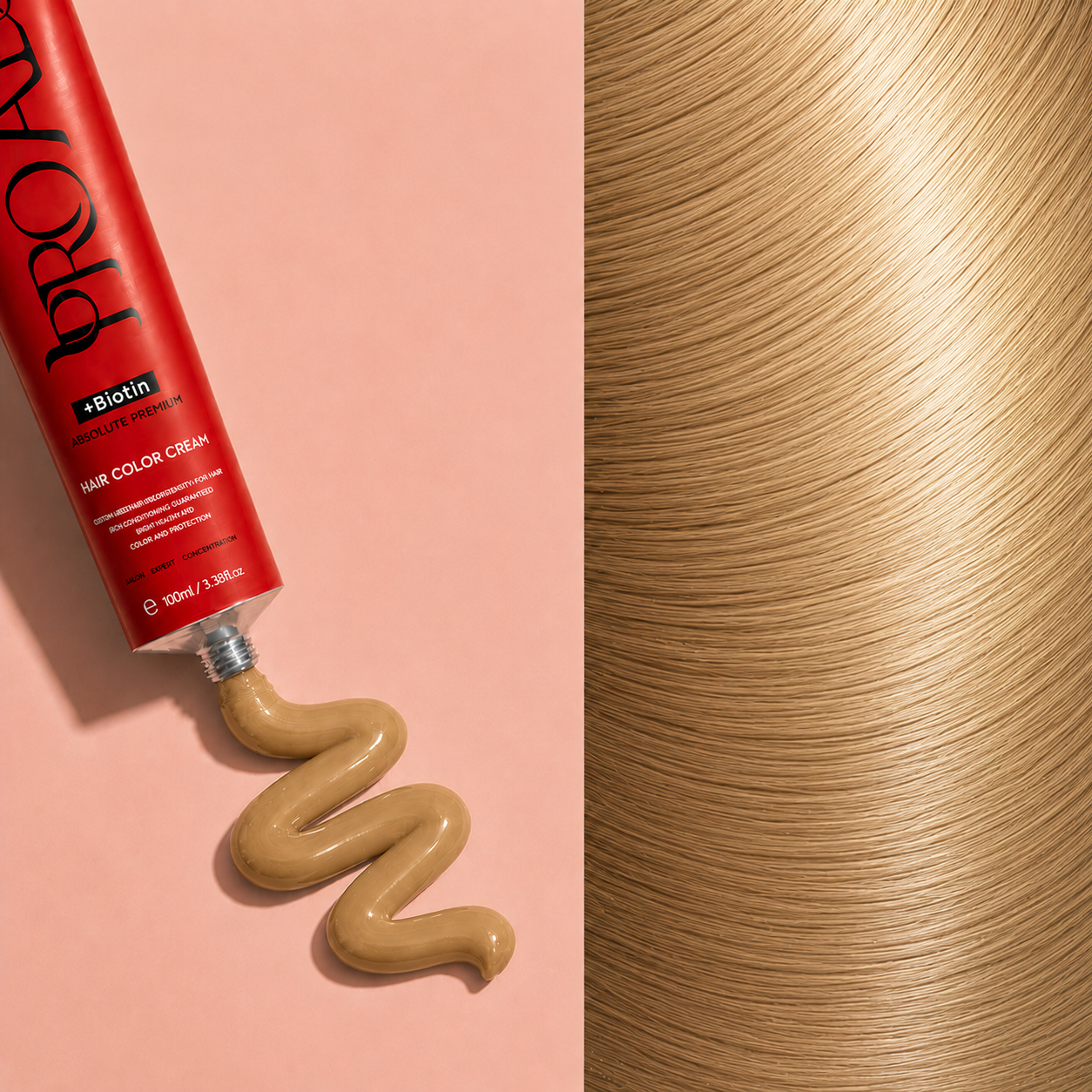 PROADS Biotin Hair Color 8.0 Light Blonde - 100ml