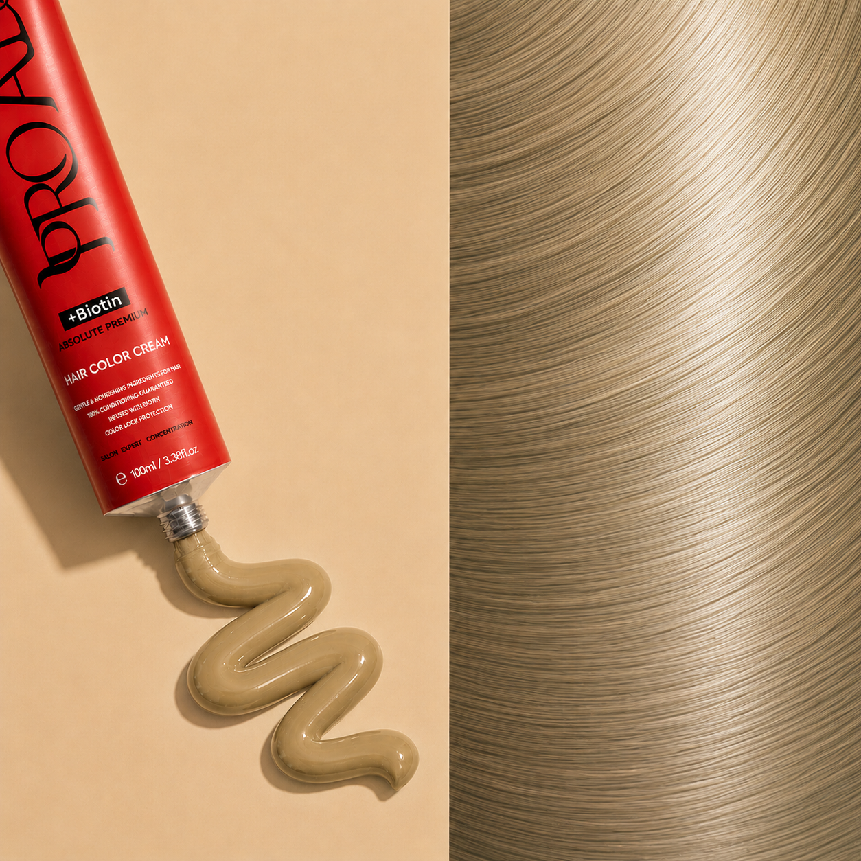 PROADS Biotin Hair Color 8.2 Light Blonde Matt - 100ml