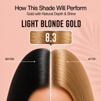 PROADS Biotin Hair Color 8.3 Light Blonde Gold