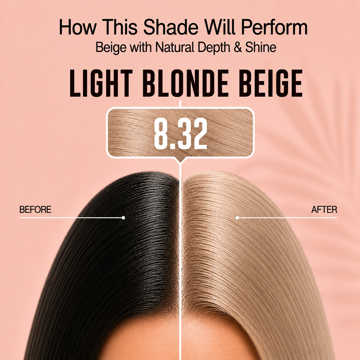 PROADS Biotin Hair Color 8.32 Light Blonde Beige