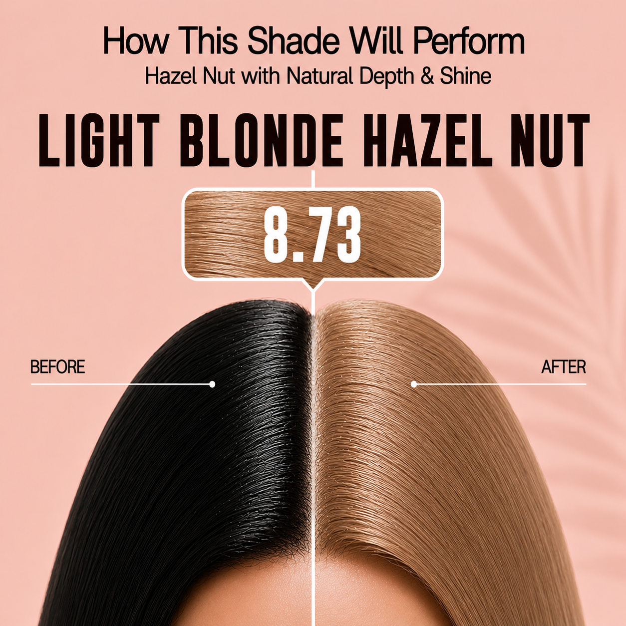 PROADS Biotin Hair Color 8.73 Light Blonde Hazelnut