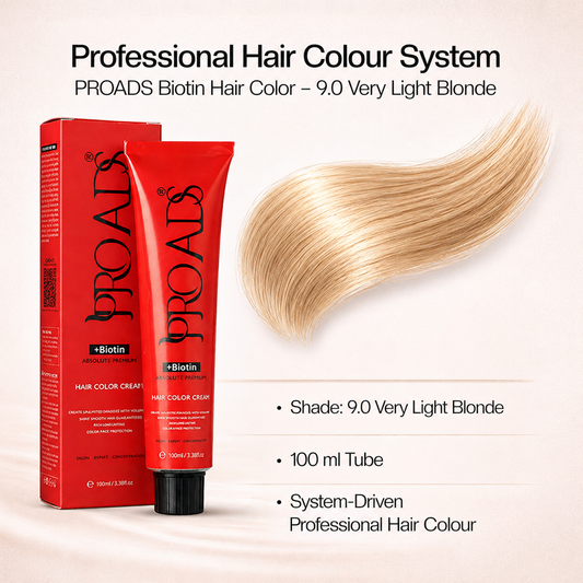 PROADS Biotin Hair Color 9.0 Very Light Blonde