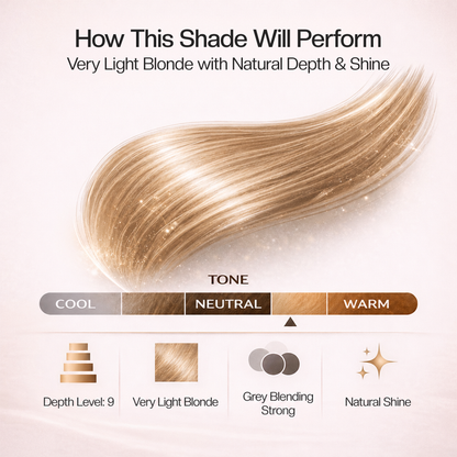 PROADS Biotin Hair Color 9.0 Very Light Blonde