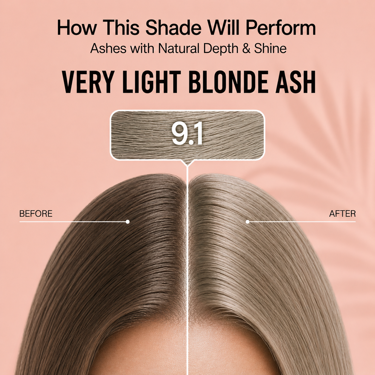 PROADS Biotin Hair Color 9.1 Very Light Ash Blonde