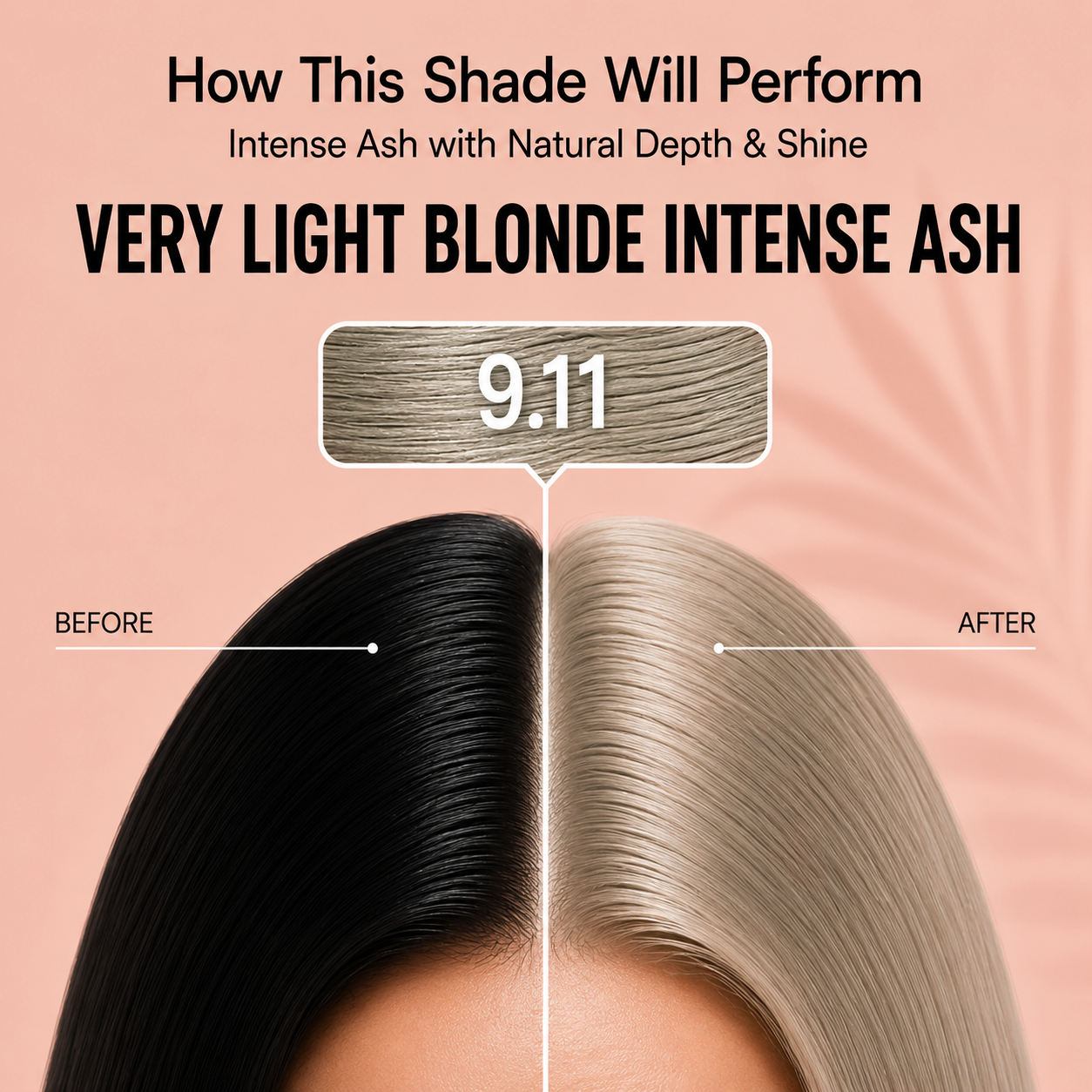 PROADS Biotin Hair Color 9.11 Very Light  Blonde Intense Ash
