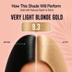 PROADS Biotin Hair Color 9.3 Very Light Blonde Gold