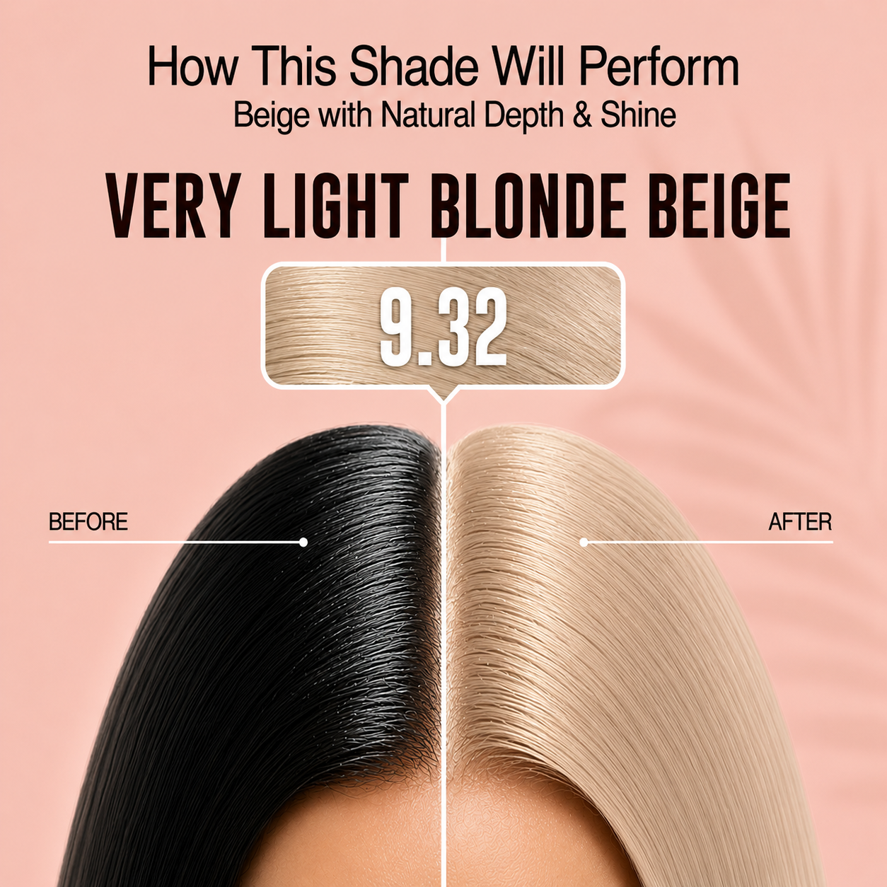 PROADS Biotin Hair Color 9.32 Very Light Blonde Beige
