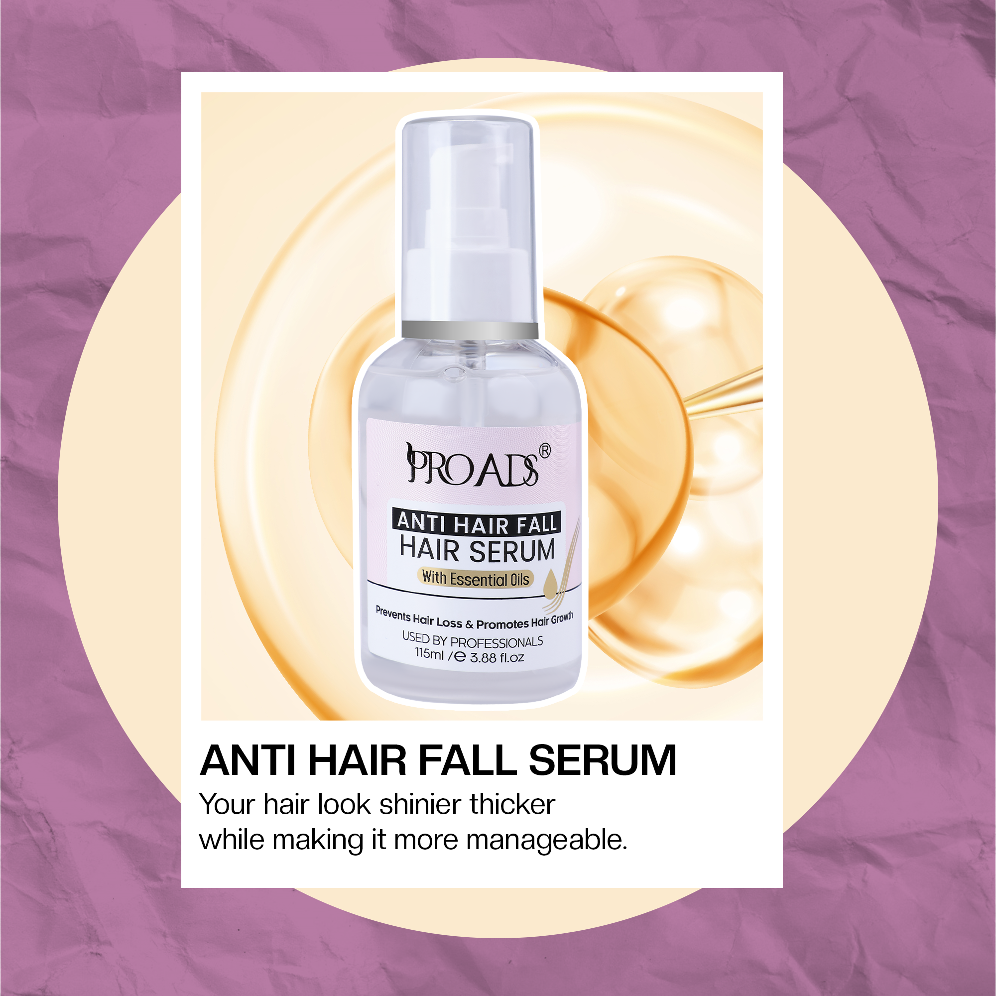 Anti Hair Fall Serum 115ml – Reduces Breakage Related Hair Fall