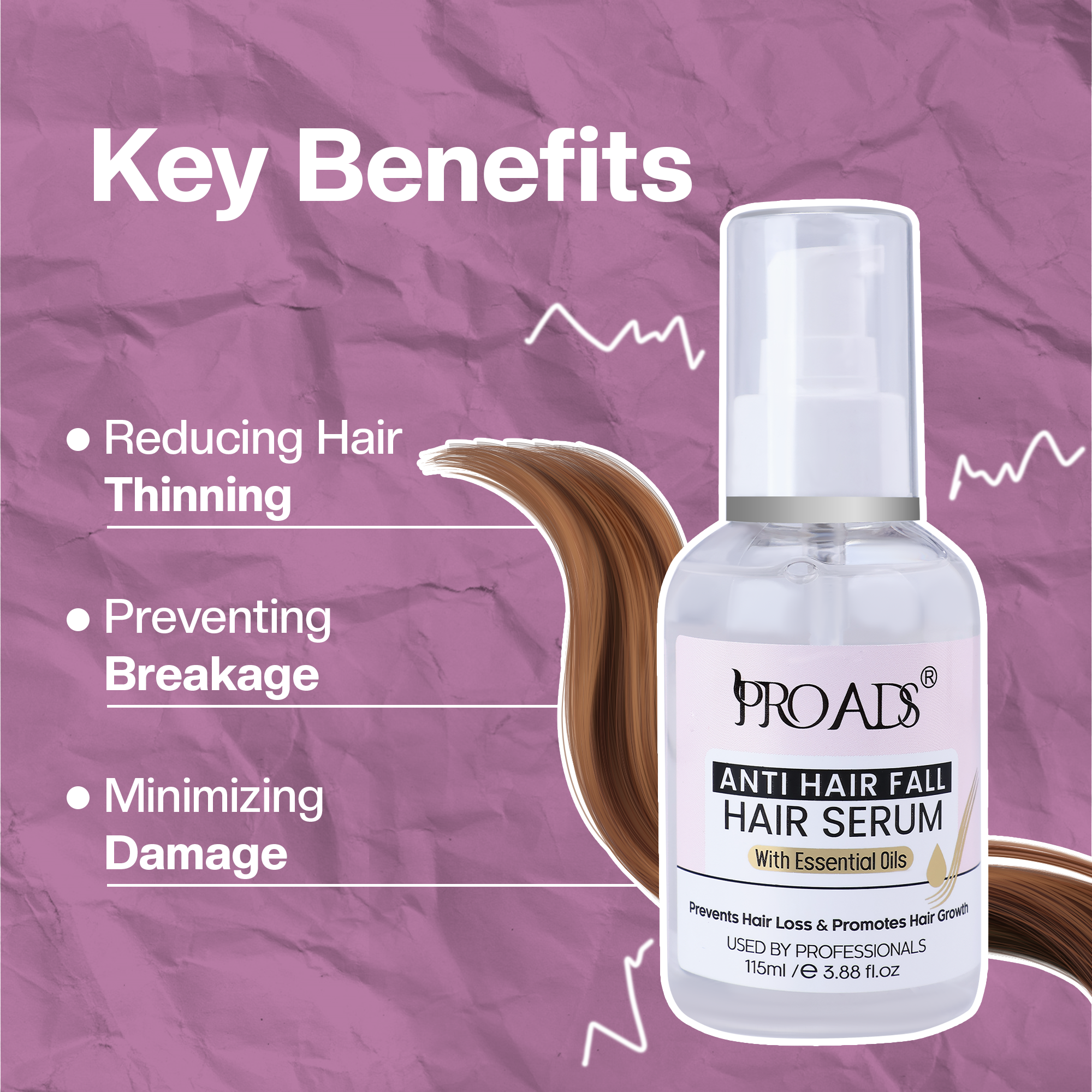 Anti Hair Fall Serum 115ml – Reduces Breakage Related Hair Fall