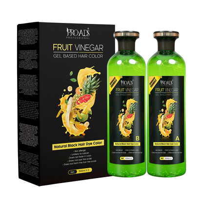 Proads Fruit Vinegar | Natural Black Gel Color - 500 ml + 500 ml