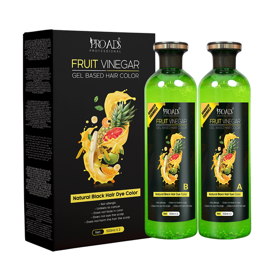 PROADS Fruit Vinegar | Natural Black Gel Color - 500 ml + 500 ml