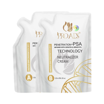 PROADS Straightening Cream A & Neutralizer - B 125 ML