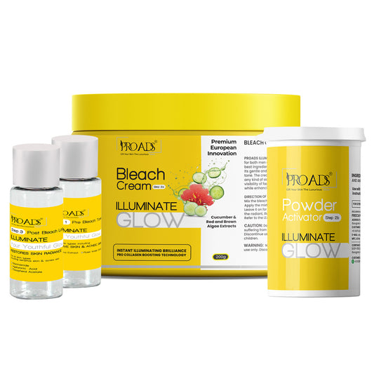 Bleach Cream Illuminate Glow 225g+20ml – Professional Salon Care