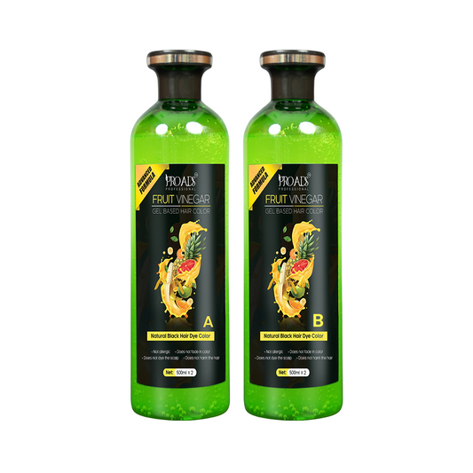 PROADS Fruit Vinegar | Natural Black Gel Color - 500 ml + 500 ml