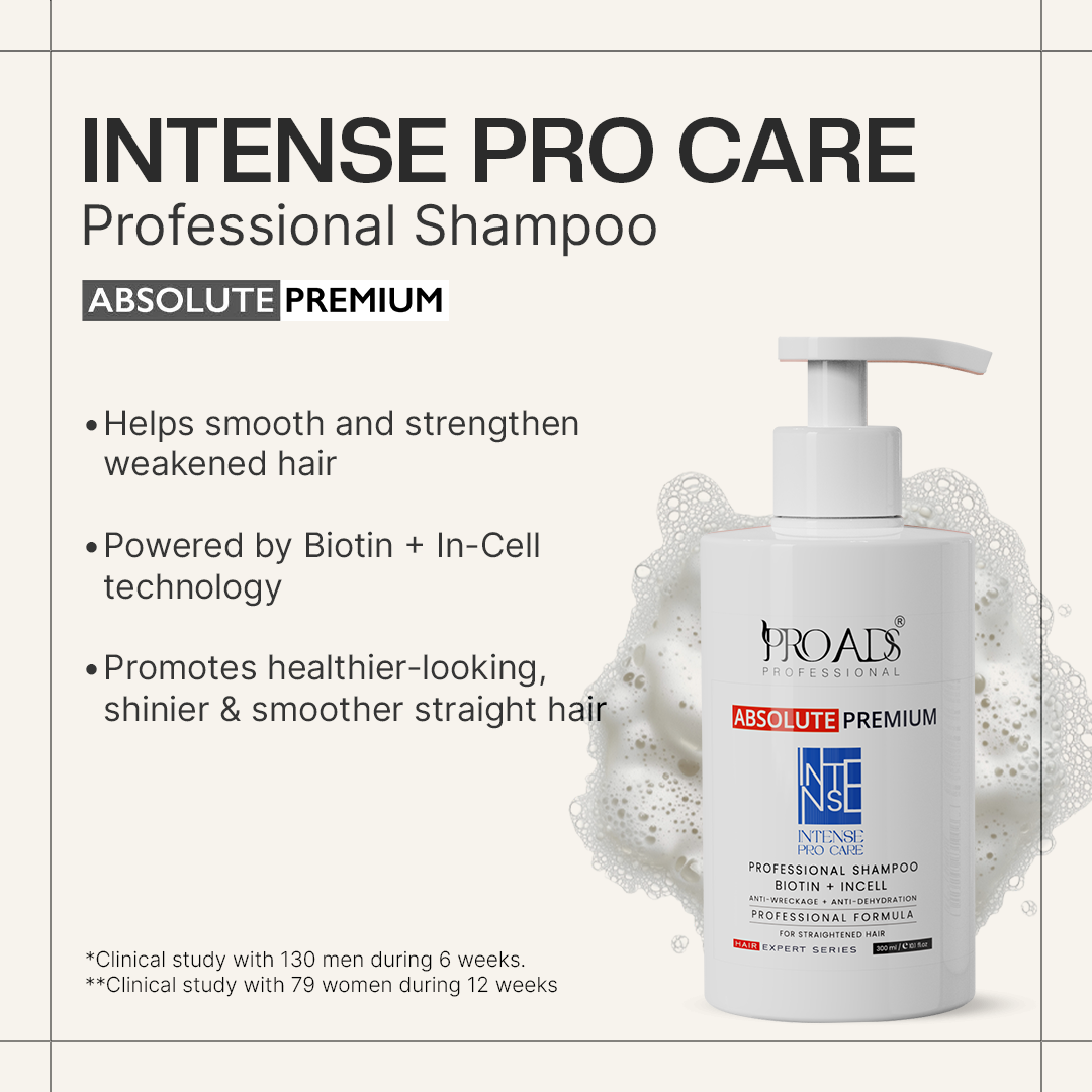 Intense Pro Care Shampoo 300ml / 1.5ltr For Straightened Hair