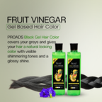 Proads Fruit Vinegar | Natural Black Gel Color - 500 ml + 500 ml