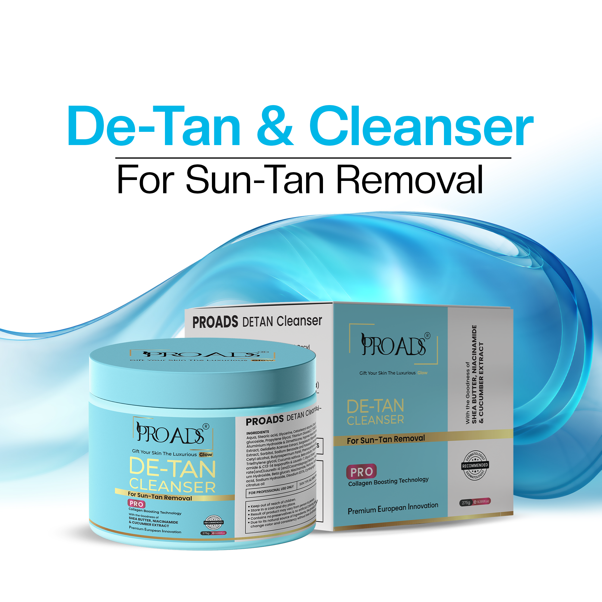 DE-TAN Cleanser 275g – Professional Salon Care