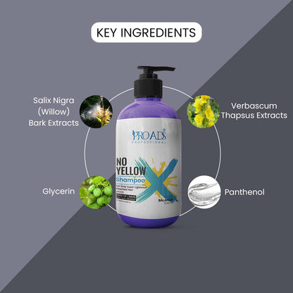 Proads Professional No Yellow Shampoo - 300 ml