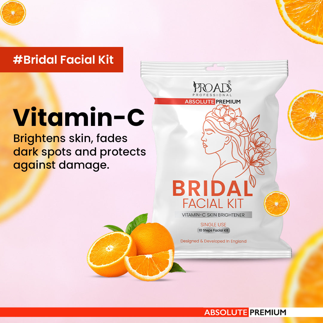 Proads Vitamin-C Skin Brightener (10 STEPS) - Bridal Facial Kit
