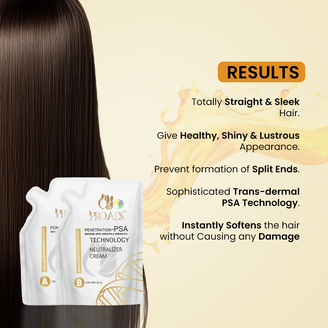 PROADS Straightening Cream A & Neutralizer - B 125 ML