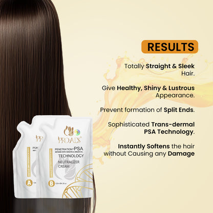 PROADS Straightening Cream A & Neutralizer - B 125 ML