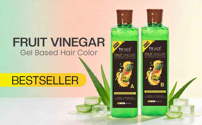Proads Fruit Vinegar | Brown Gel Based Hair Dye - 500 ml + 500 ml image 1