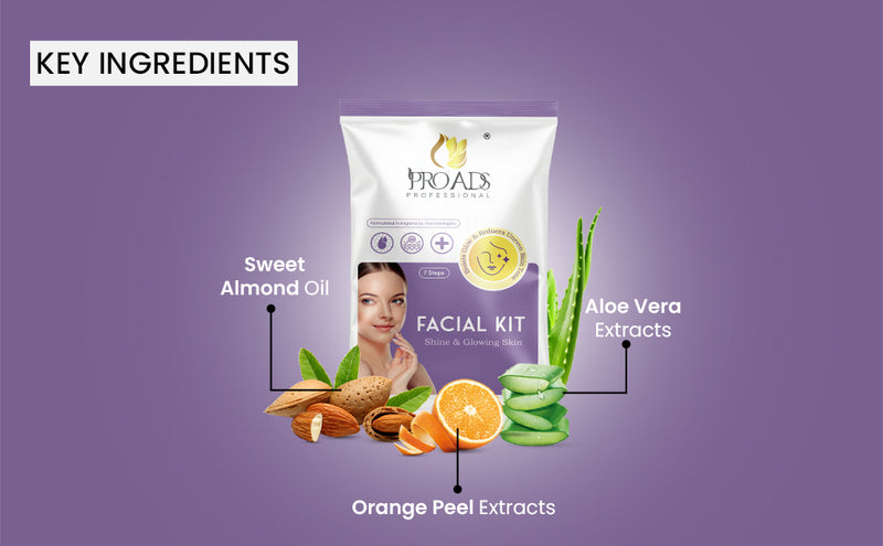 Proads Facial Kit For Shine & Glowing Skin (7-STEPS) image 2