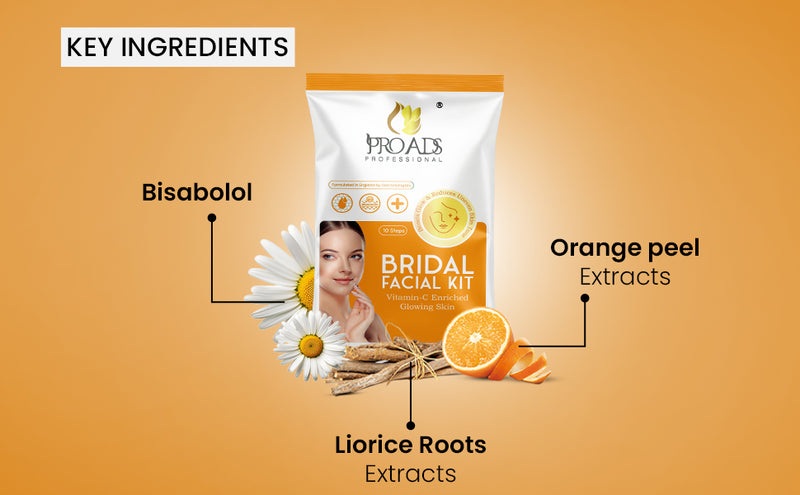 Proads Bridal Facial Kit Vitamin C Enriched Glowing Skin (10-STEPS) image 2