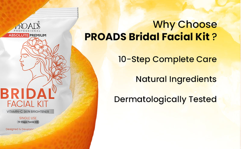 Proads Vitamin-c Skin Brightener (10 STEPS) - Bridal Facial Kit image 3