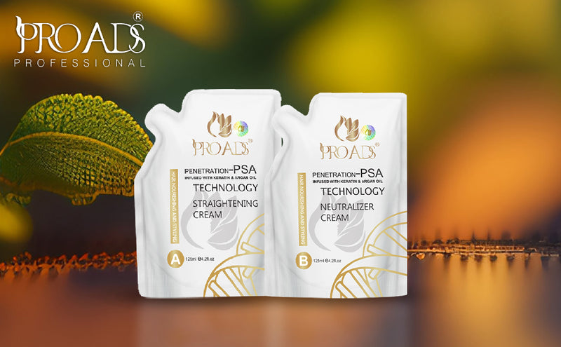 PROADS Straightening Cream A & Neutralizer - B 125 ML image 4