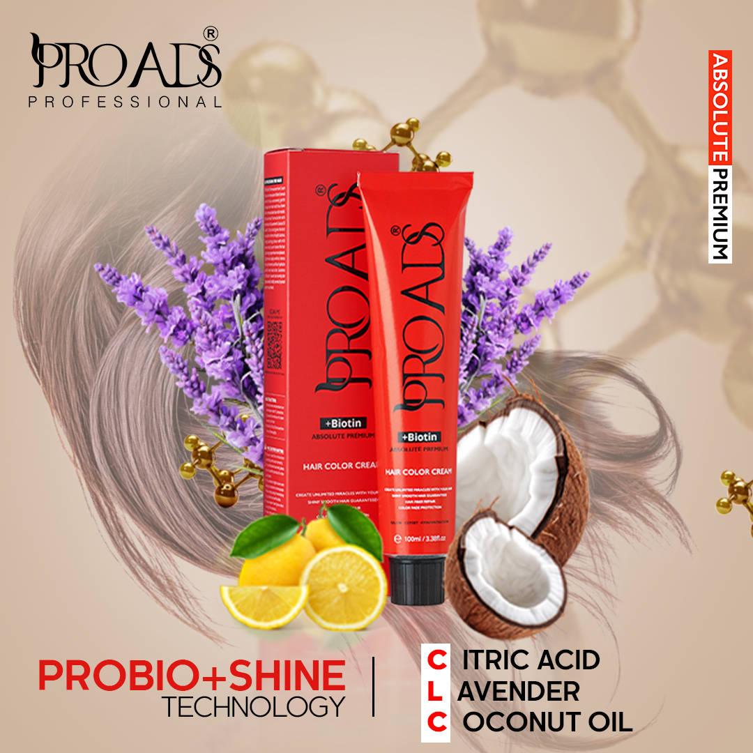 Proads Hair Color Cream 7.221 - 100 ml