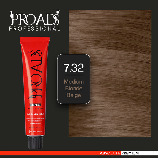 Proads Hair Color Cream 7.32 - 100 ml
