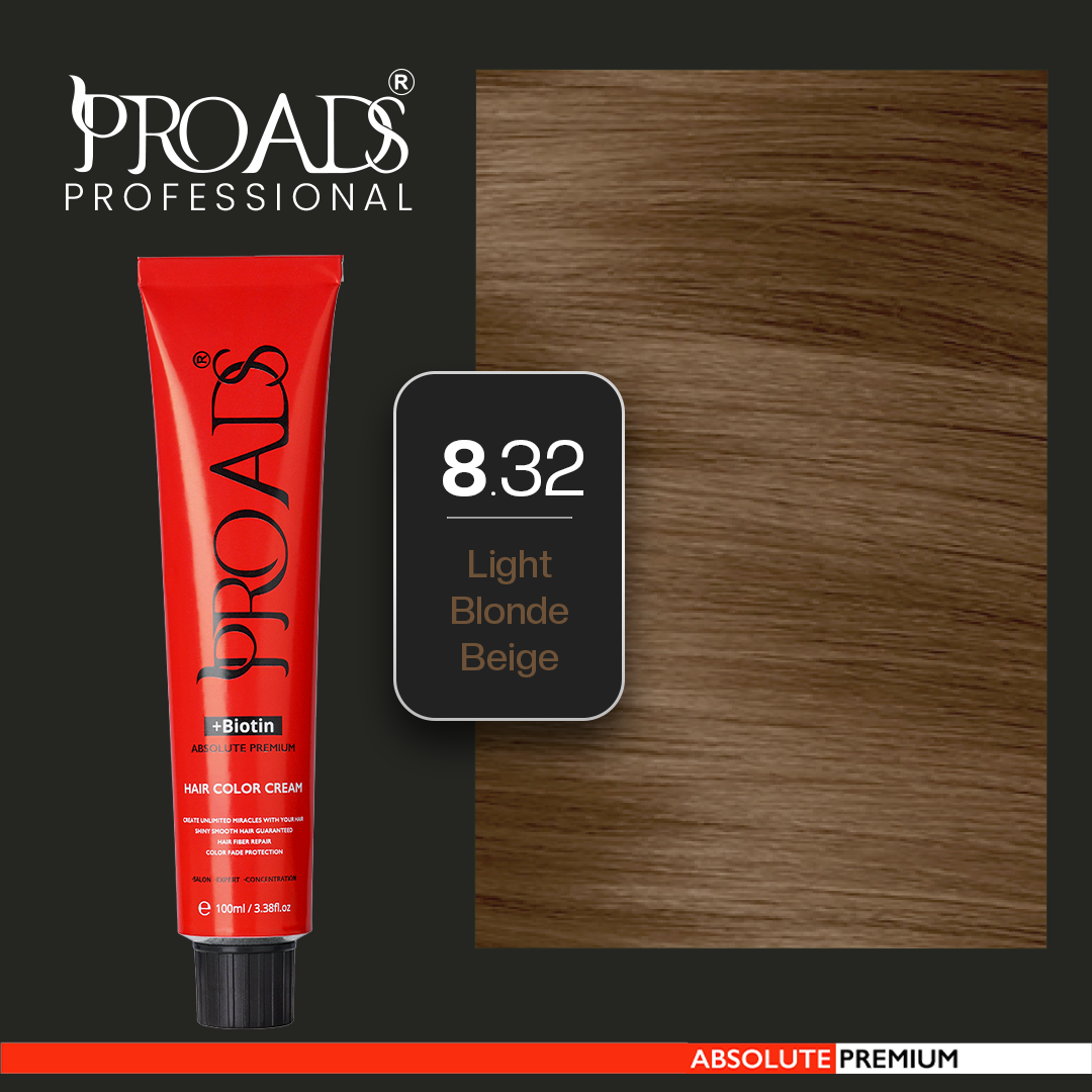 Proads Hair Color Cream 8.32 - 100 ml