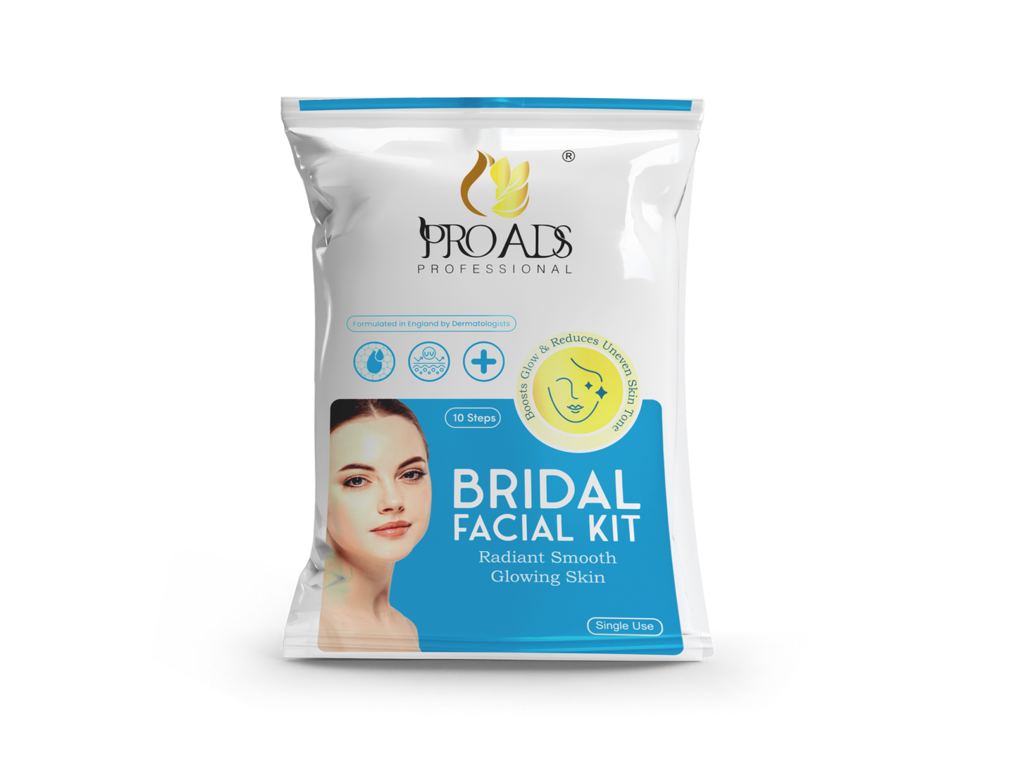 PROADS BRIDAL FACIAL KIT FOR RADIANT SMOOTH GLOWING SKIN (10-STEPS)