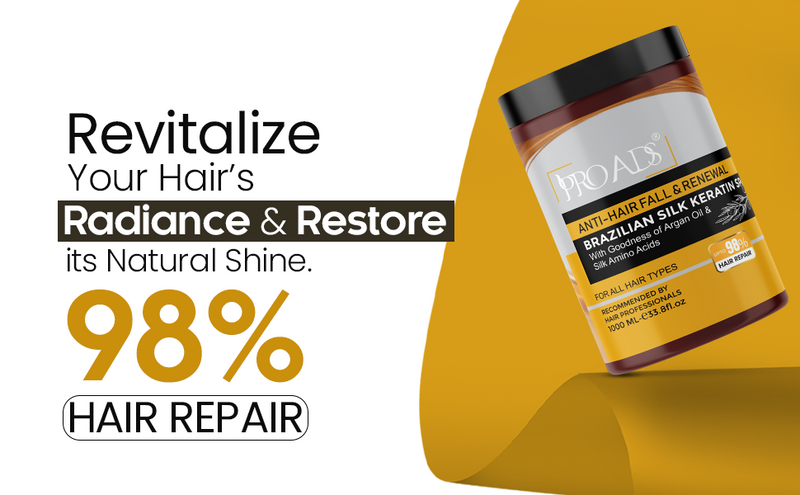 Proads Anti Hair Fall & Renewal Brazilian Silk Keratin Spa - 1000Ml image 2