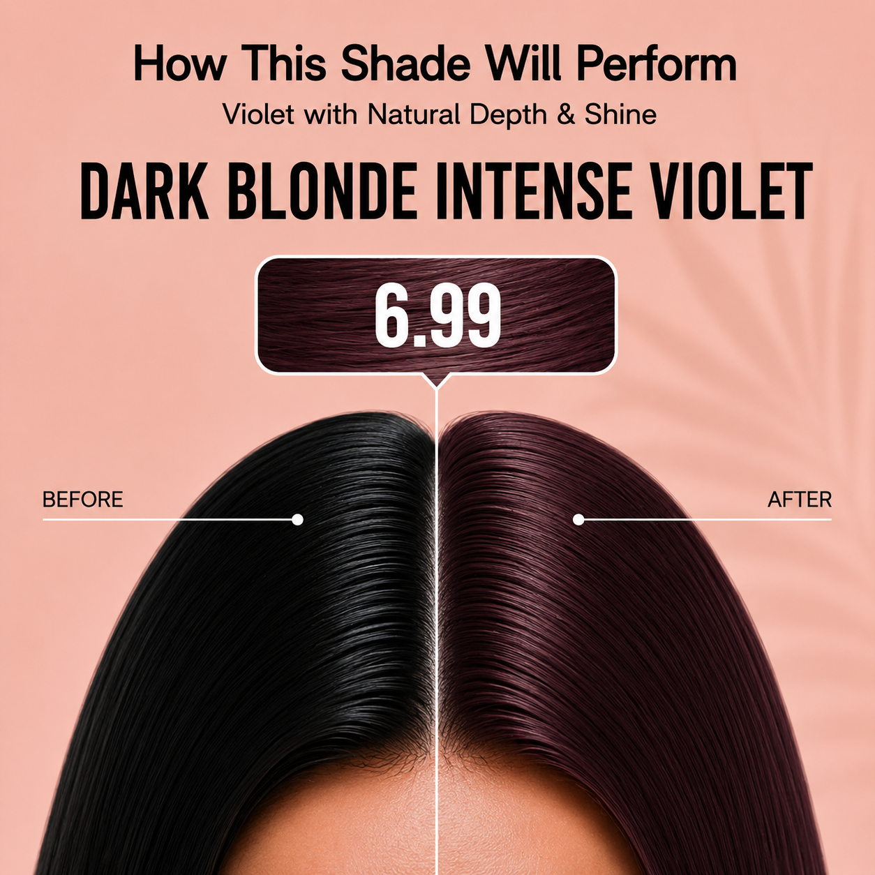 PROADS Biotin Hair Color 6.99 Dark Blonde Intense Violet