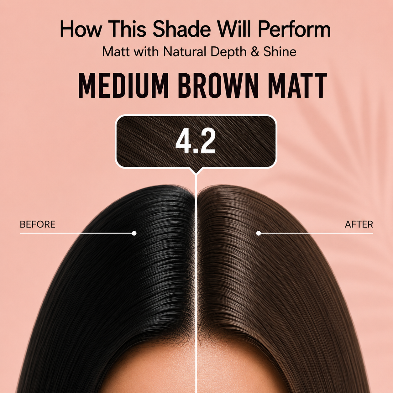 PROADS Biotin Hair Color 4.2 Medium Brown Matt