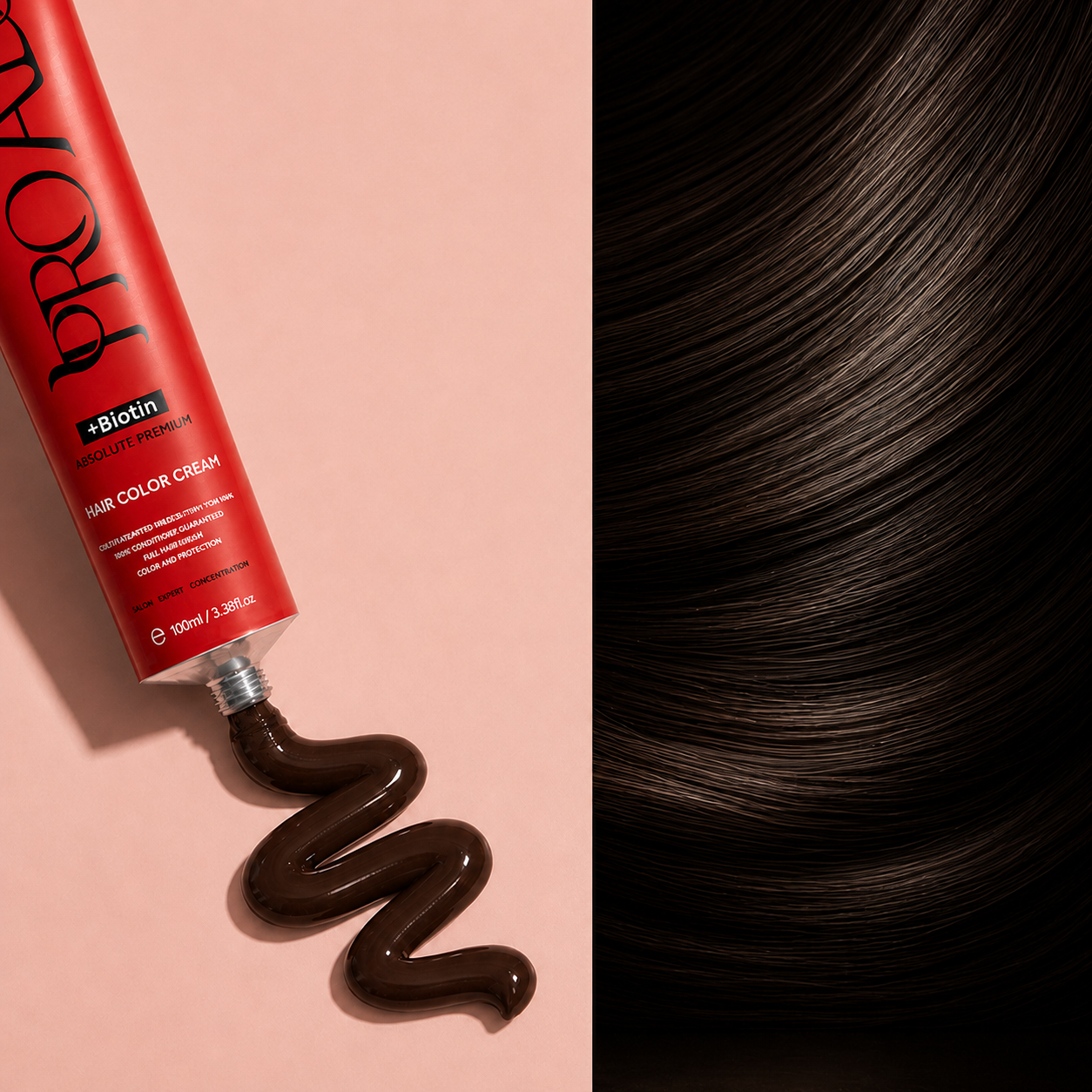 PROADS Biotin Hair Color 2.0 Darkest Brown - 100ml