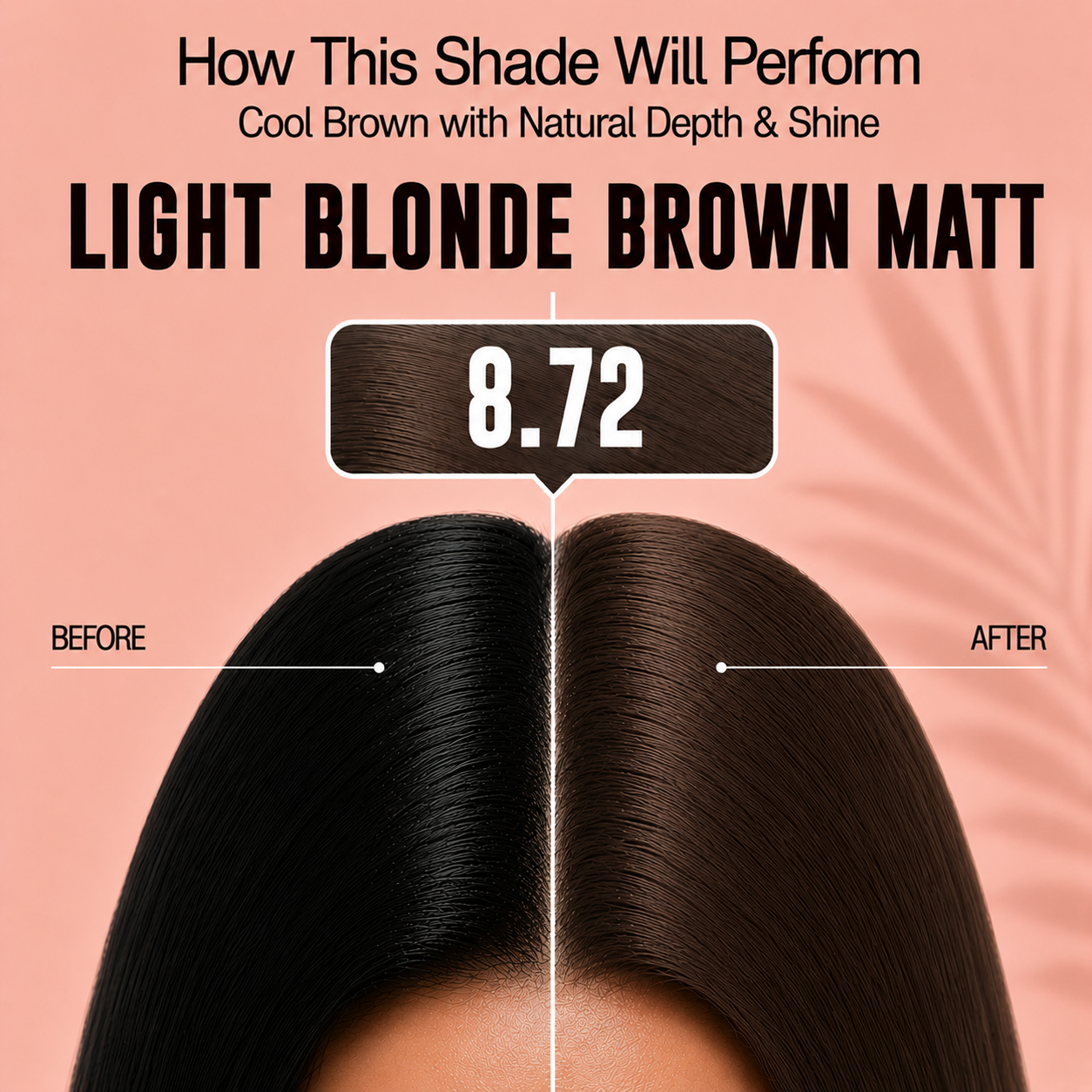 PROADS Biotin Hair Color 8.72 Light Blonde Brown Matt - 100ml