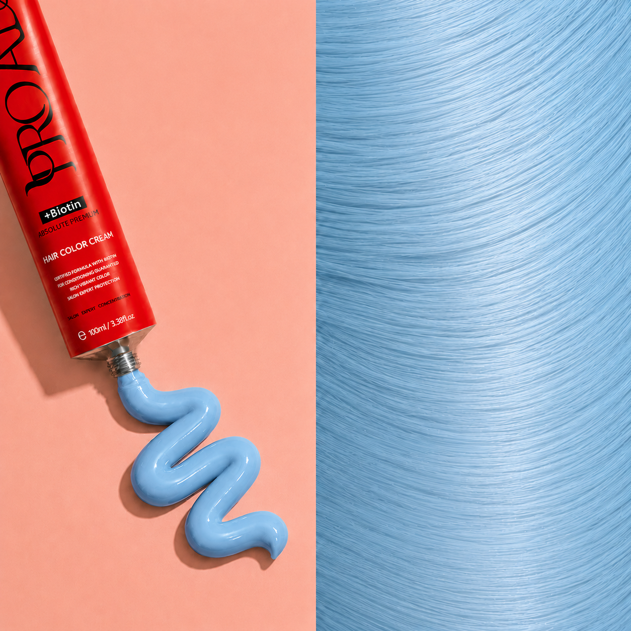 PROADS Professional Biotin Hair Color Sky Blue - 100ml