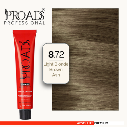 Proads Hair Color Cream 8.72 - 100 ml
