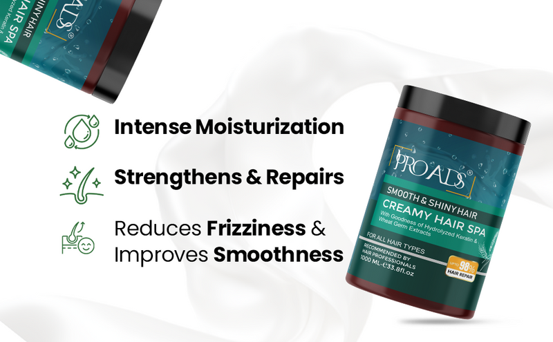 Proads Smooth & Shiny Creamy Hair Spa 1000 ml image 3